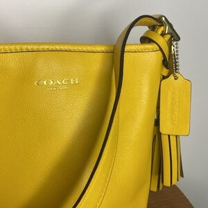Coach Yellow Leather Crossbody Bag